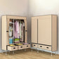 Contemporary Style Metal Wardrobe 3-drawer Wardrobe Closet for Bedroom