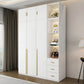 Modern Wooden Wardrobe White Colour Soft Close Drawer Wardrobe Closet for Home