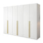 Modern Wooden Wardrobe White Colour Soft Close Drawer Wardrobe Closet for Home