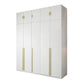 Modern Wooden Wardrobe White Colour Soft Close Drawer Wardrobe Closet for Home