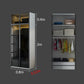 Modern Style Wooden Wardrobe Bedroom Wardrobe Closet with Garment Rod