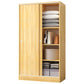 Modern Wardrobe Cabinet With Shelves Engineered Wood Wardrobe Closet 31"L x 20"W x 71"H Natural Clearhalo 'Armoires & Wardrobes' 'armoires_wardrobes' 'Bedroom Furniture' 'furn' 'furn_armoires_wardrobes' 'Furniture' 6107449