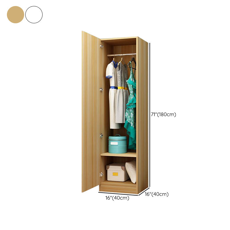 Modern Wardrobe Cabinet With Shelves Engineered Wood Wardrobe Closet Clearhalo 'Armoires & Wardrobes' 'armoires_wardrobes' 'Bedroom Furniture' 'furn' 'furn_armoires_wardrobes' 'Furniture' 6107467