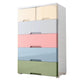 Modern Storage Cabinet with Drawer Plastic Wardrobe Armoire for Home