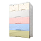 Modern Storage Cabinet with Drawer Plastic Wardrobe Armoire for Home