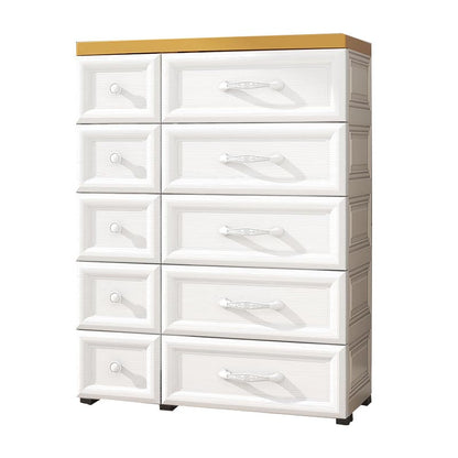 Armoire de rangement de 10 tirages armoire en plastique contemporain armoire