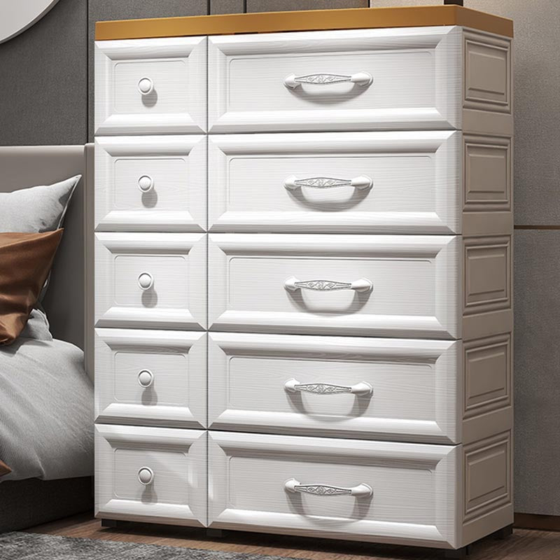 Armoire de rangement de 10 tirages armoire en plastique contemporain armoire