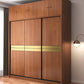 Brown Manufactured Wood Wardrobe Traditional Cabinet with Sliding Doors Clearhalo 'Armoires & Wardrobes' 'armoires_wardrobes' 'Bedroom Furniture' 'furn' 'furn_armoires_wardrobes' 'Furniture' 6107560