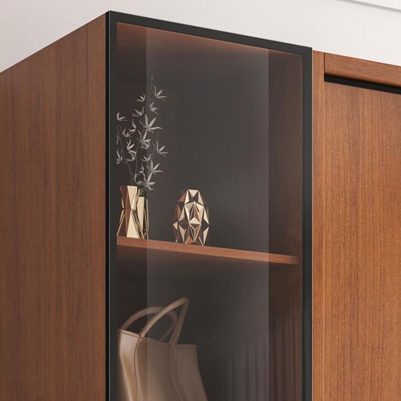 Brown Manufactured Wood Wardrobe Traditional Cabinet with Sliding Doors Clearhalo 'Armoires & Wardrobes' 'armoires_wardrobes' 'Bedroom Furniture' 'furn' 'furn_armoires_wardrobes' 'Furniture' 6107566