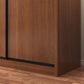 Brown Manufactured Wood Wardrobe Traditional Cabinet with Sliding Doors Clearhalo 'Armoires & Wardrobes' 'armoires_wardrobes' 'Bedroom Furniture' 'furn' 'furn_armoires_wardrobes' 'Furniture' 6107568