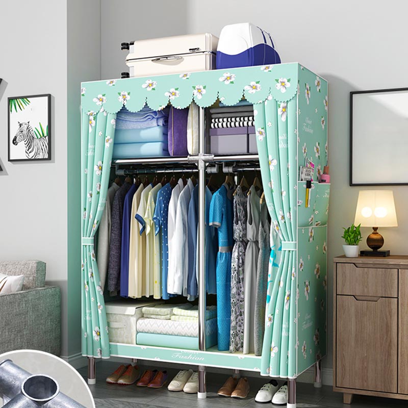 Armadio moderno del guardaroba con armadio per il guardaroba in metallo con scaffali