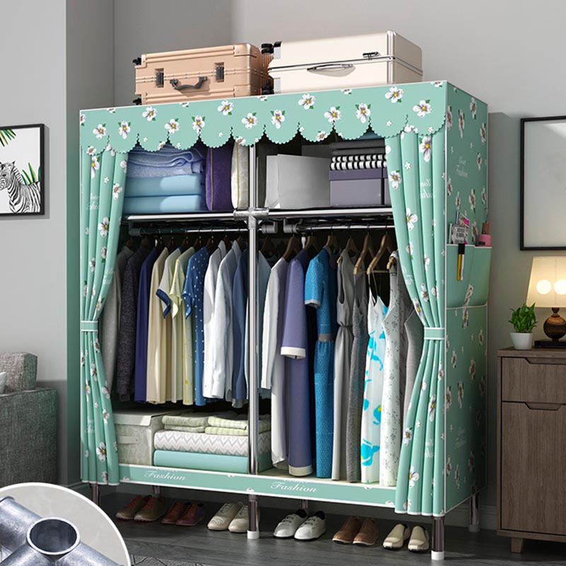 Armadio moderno del guardaroba con armadio per il guardaroba in metallo con scaffali