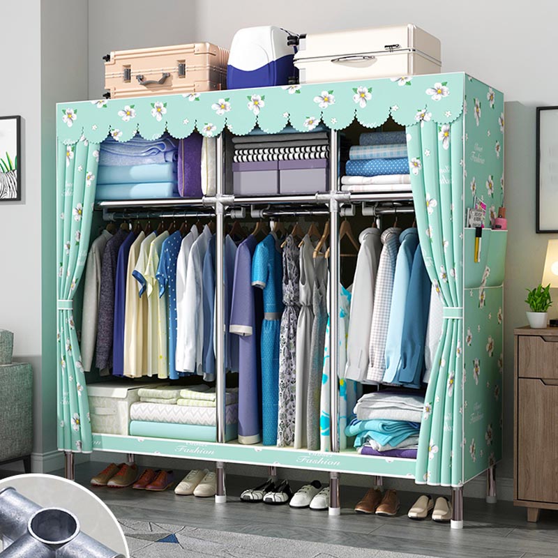 Armadio moderno del guardaroba con armadio per il guardaroba in metallo con scaffali