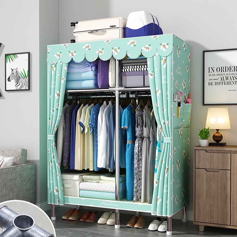 Armadio moderno del guardaroba con armadio per il guardaroba in metallo con scaffali