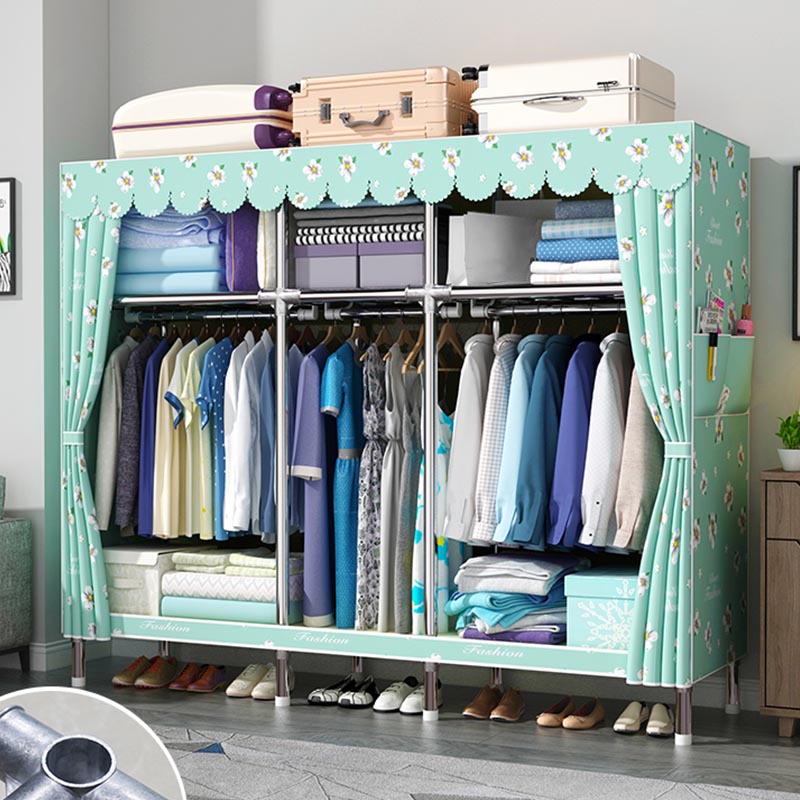 Armadio moderno del guardaroba con armadio per il guardaroba in metallo con scaffali