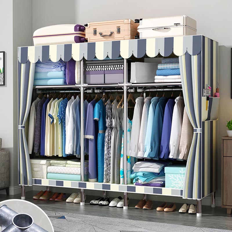 Armadio moderno del guardaroba con armadio per il guardaroba in metallo con scaffali