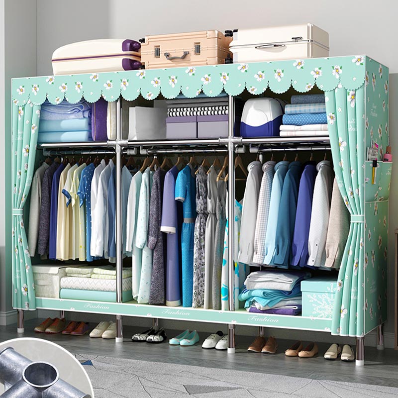 Armadio moderno del guardaroba con armadio per il guardaroba in metallo con scaffali