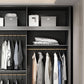 Modern Style Glass Wardrobe Gray Colour Soft Close Drawer Wardrobe Closet Clearhalo 'Armoires & Wardrobes' 'armoires_wardrobes' 'Bedroom Furniture' 'furn' 'furn_armoires_wardrobes' 'Furniture' 6107658