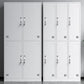 Contemporary Style Steel Wardrobe White Colour Wardrobe Closet with Locks