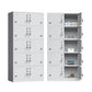 Contemporary Style Steel Wardrobe White Colour Wardrobe Closet with Locks