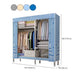 Contemporary Wardrobe Armoire with Shelves Steel Wardrobe Closet for Home Clearhalo 'Armoires & Wardrobes' 'armoires_wardrobes' 'Bedroom Furniture' 'furn' 'furn_armoires_wardrobes' 'Furniture' 6107736