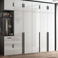 White Colour Wardrobe Contemporary Style Wooden Wardrobe Closet with Hinged Door