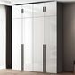 White Colour Wardrobe Contemporary Style Wooden Wardrobe Closet with Hinged Door