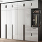 White Colour Wardrobe Contemporary Style Wooden Wardrobe Closet with Hinged Door