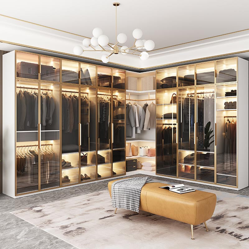 White Colour Wardrobe Armoire Contemporary Style Wooden Wardrobe Closet for Bedroom Clearhalo 'Armoires & Wardrobes' 'armoires_wardrobes' 'Bedroom Furniture' 'furn' 'furn_armoires_wardrobes' 'Furniture' 6107769