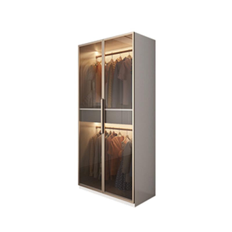 White Colour Wardrobe Armoire Contemporary Style Wooden Wardrobe Closet for Bedroom 31.5"L x 20"W x 79"H Armoires & Wardrobes Clearhalo 'Armoires & Wardrobes' 'armoires_wardrobes' 'Bedroom Furniture' 'furn' 'furn_armoires_wardrobes' 'Furniture' 6107773