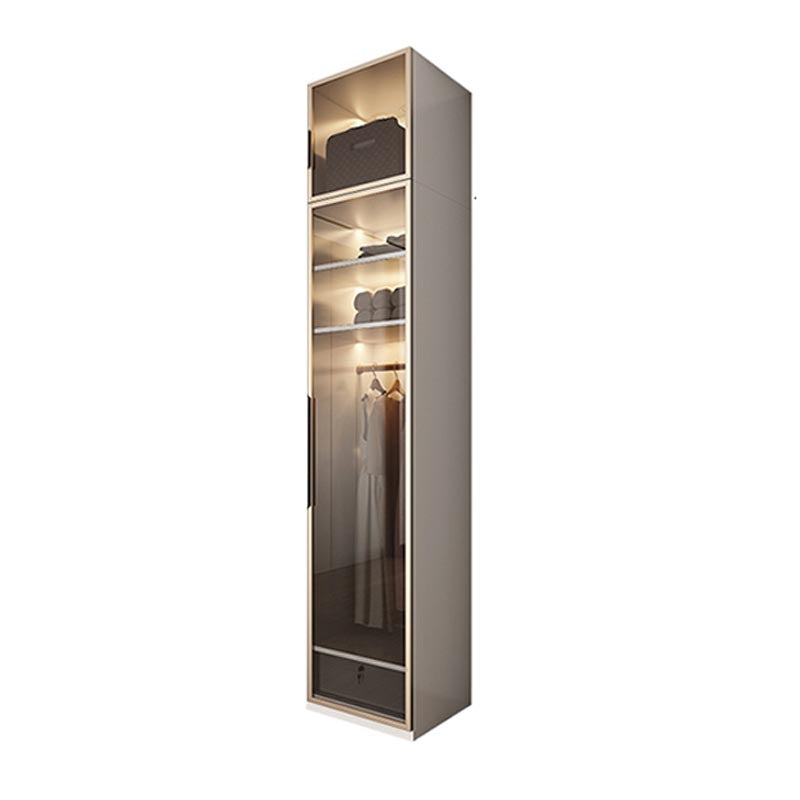 White Colour Wardrobe Armoire Contemporary Style Wooden Wardrobe Closet for Bedroom Clearhalo 'Armoires & Wardrobes' 'armoires_wardrobes' 'Bedroom Furniture' 'furn' 'furn_armoires_wardrobes' 'Furniture' 6107775