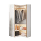 White Colour Wardrobe Armoire Contemporary Style Wooden Wardrobe Closet for Bedroom 35.4"L x 35.4"W x 78.7"H Armoires & Wardrobes Clearhalo 'Armoires & Wardrobes' 'armoires_wardrobes' 'Bedroom Furniture' 'furn' 'furn_armoires_wardrobes' 'Furniture' 6107778