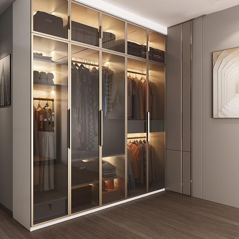 White Colour Wardrobe Armoire Contemporary Style Wooden Wardrobe Closet for Bedroom Clearhalo 'Armoires & Wardrobes' 'armoires_wardrobes' 'Bedroom Furniture' 'furn' 'furn_armoires_wardrobes' 'Furniture' 6107788