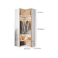 White Colour Wardrobe Armoire Contemporary Style Wooden Wardrobe Closet for Bedroom Clearhalo 'Armoires & Wardrobes' 'armoires_wardrobes' 'Bedroom Furniture' 'furn' 'furn_armoires_wardrobes' 'Furniture' 6107796