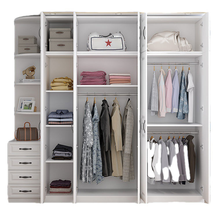 Armadio di colore bianco francese Country Armadio in legno per la camera da letto