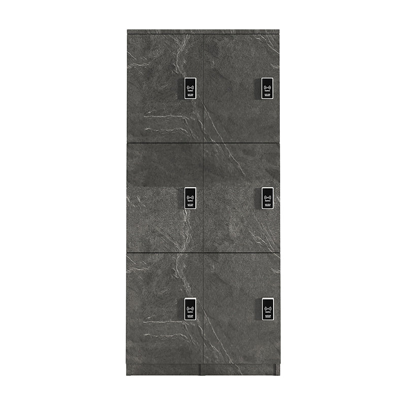 Armoire en bois d'ingénierie gris pour salle de bain armoire à porte à charnière moderne