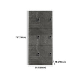 Armoire en bois d'ingénierie gris pour salle de bain armoire à porte à charnière moderne