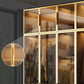 Modern Style Glass Wardrobe Bedroom Wardrobe Closet with Drawer Clearhalo 'Armoires & Wardrobes' 'armoires_wardrobes' 'Bedroom Furniture' 'furn' 'furn_armoires_wardrobes' 'Furniture' 6107931
