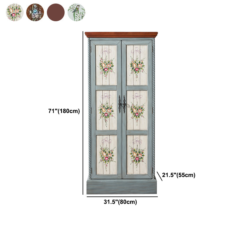 家の伝統的なマット仕上げキャビネット用のバーチウッドストレージキャビネット付き衣服棒付き