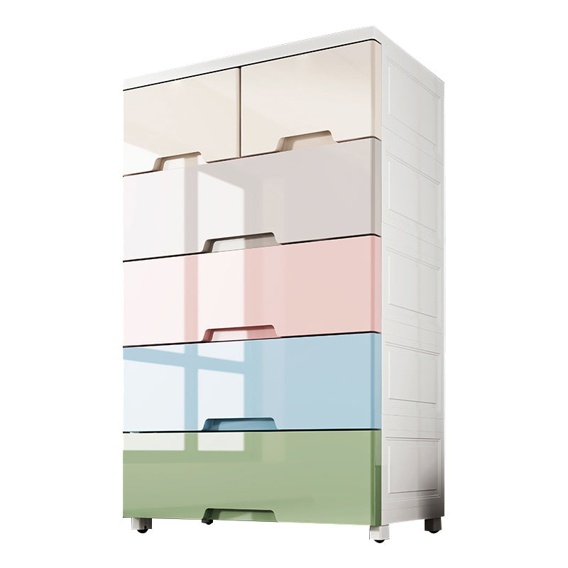 Moderne plastic opbergkast met lade niet-hangende garderobe armoire