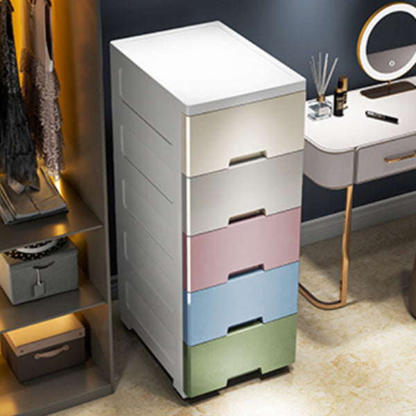 Moderne plastic opbergkast met lade niet-hangende garderobe armoire