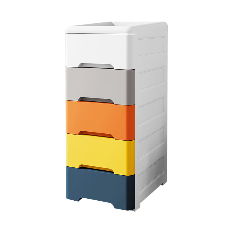 Moderne plastic opbergkast met lade niet-hangende garderobe armoire