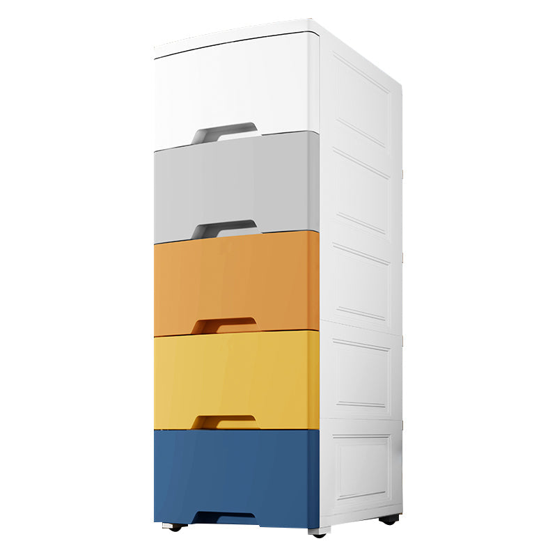 Moderne plastic opbergkast met lade niet-hangende garderobe armoire