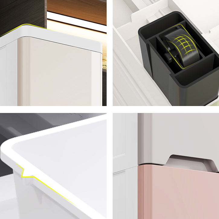 Moderne plastic opbergkast met lade niet-hangende garderobe armoire