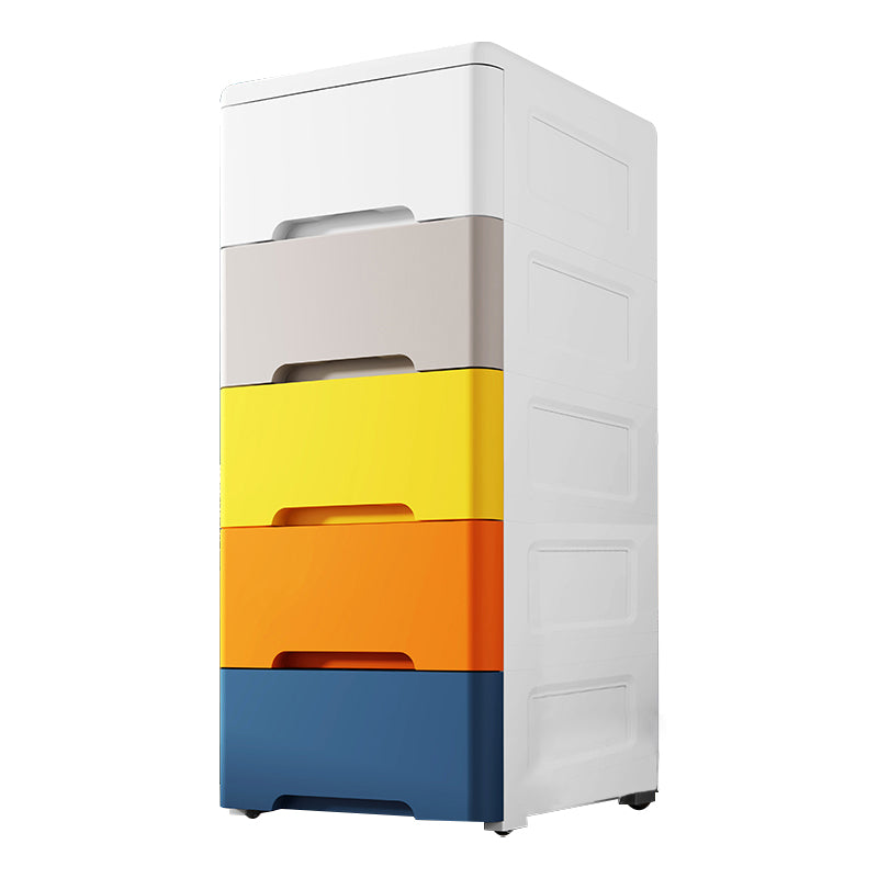 Moderne plastic opbergkast met lade niet-hangende garderobe armoire
