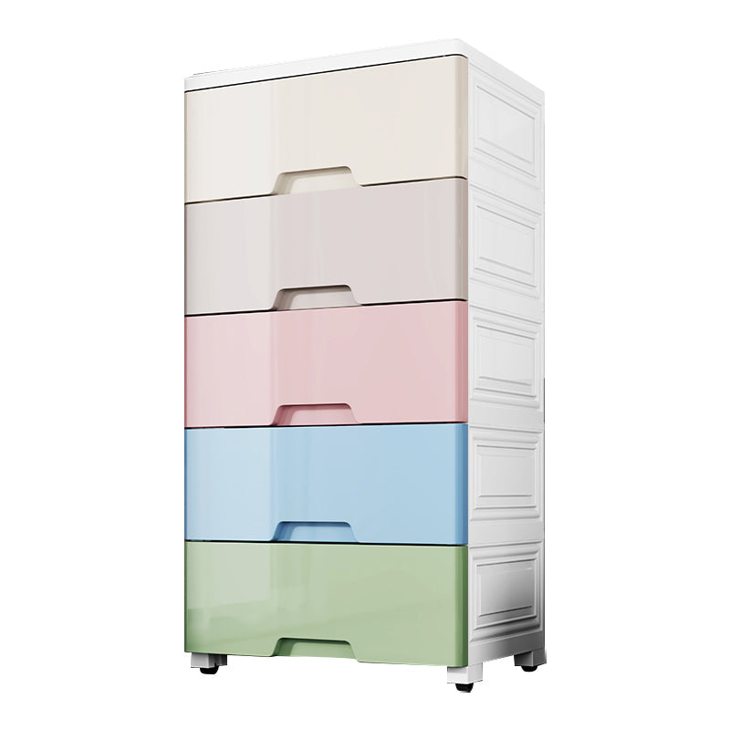 Moderne plastic opbergkast met lade niet-hangende garderobe armoire