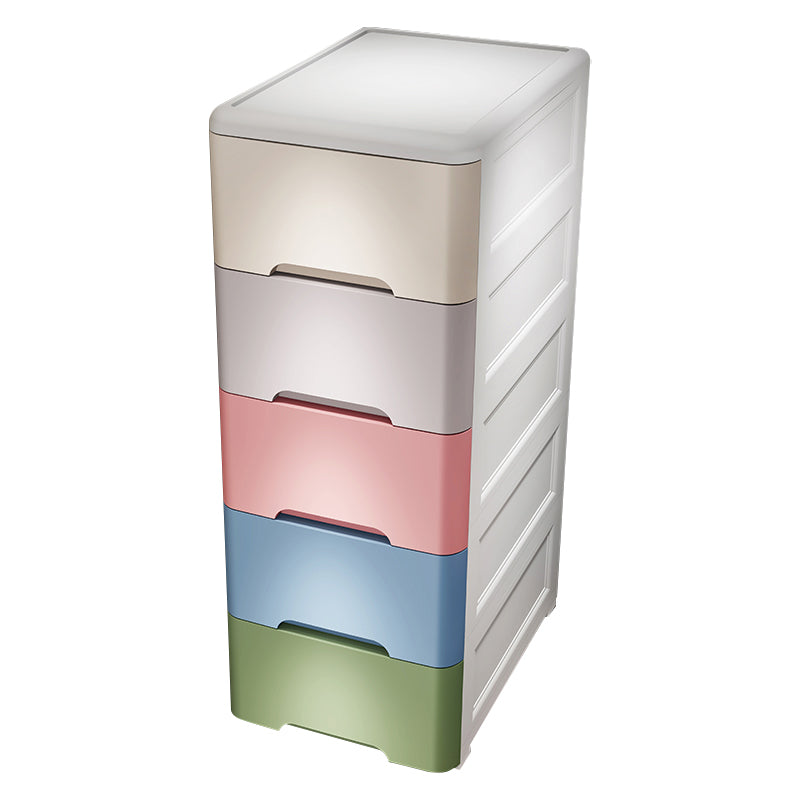 Moderne plastic opbergkast met lade niet-hangende garderobe armoire