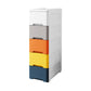 Moderne plastic opbergkast met lade niet-hangende garderobe armoire
