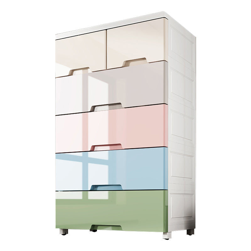 Moderne plastic opbergkast met lade niet-hangende garderobe armoire