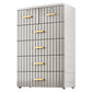 6-drawer Modern Plastic Storage Cabinet Non-Hanging Wardrobe Armoire